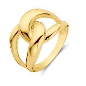 Gouden ring schakel mt17.25 4029247