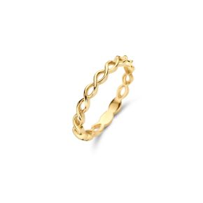 Gouden ring schakel  1245YGO/54