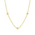 Gouden collier bolletjes 3145YGO