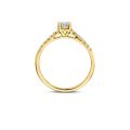 Gouden ring LG 0.40 en 0.18 mt54