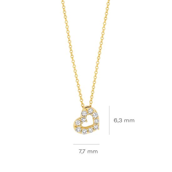 Gouden collier LG 0.14 42cm