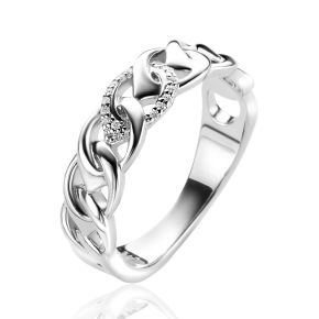 Zilveren ring zirkonia MVR24S-58