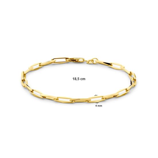Gouden armband closed forever 4,0mm 5gr massief 18.5cm 4030502
