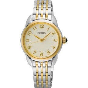 Seiko horloge dames staa/geel SUR562P1