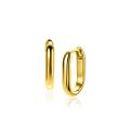 Zilveren oorringen ovaal geel verguld 15.5mm ZIO2604G