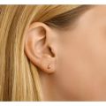 Gouden oorsteker (14k) bol 3mm hol gemaakt