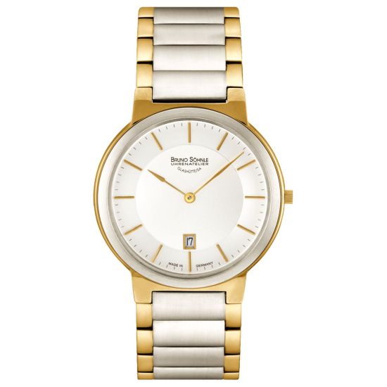 BS horloge dames staal/geel 17-23107-242