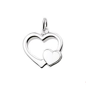 Zilveren hanger hartje 1004986