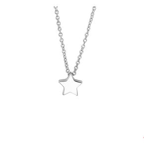 Zilver gerhodineerde collier